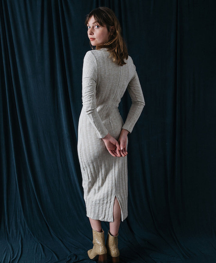 Strickkleid "Knit Reversible Dress"  - Nickel Melange