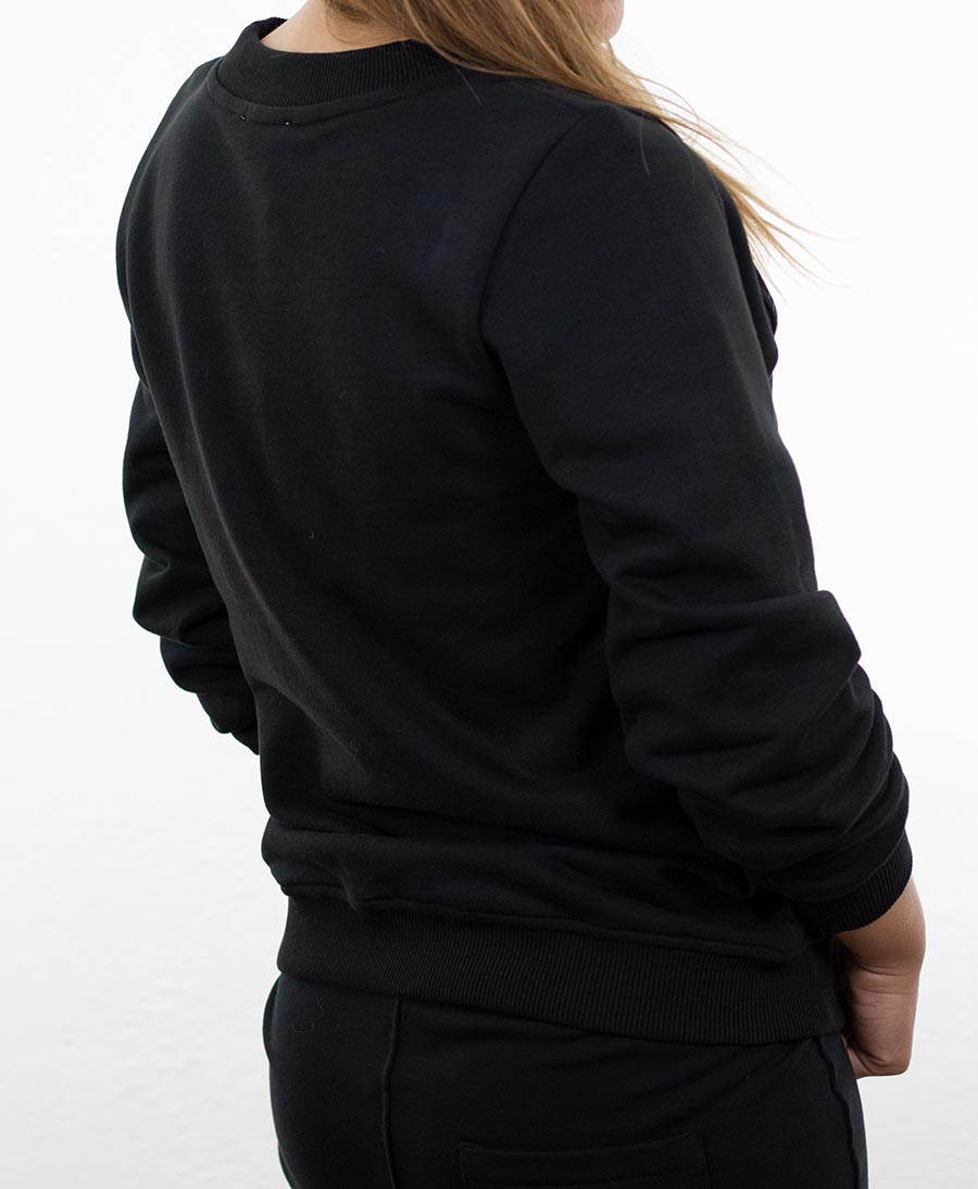 Veya Trainerhose / Sweatpants aus Bio-Baumwolle  - schwarz