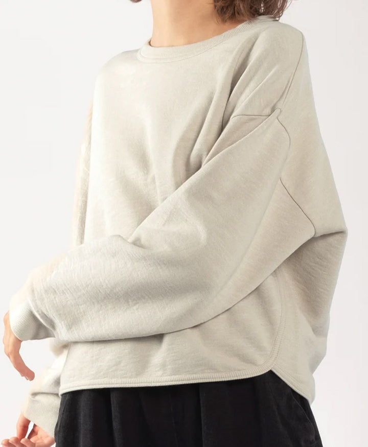 Sweatshirt aus Bio-Baumwolle - Nebel