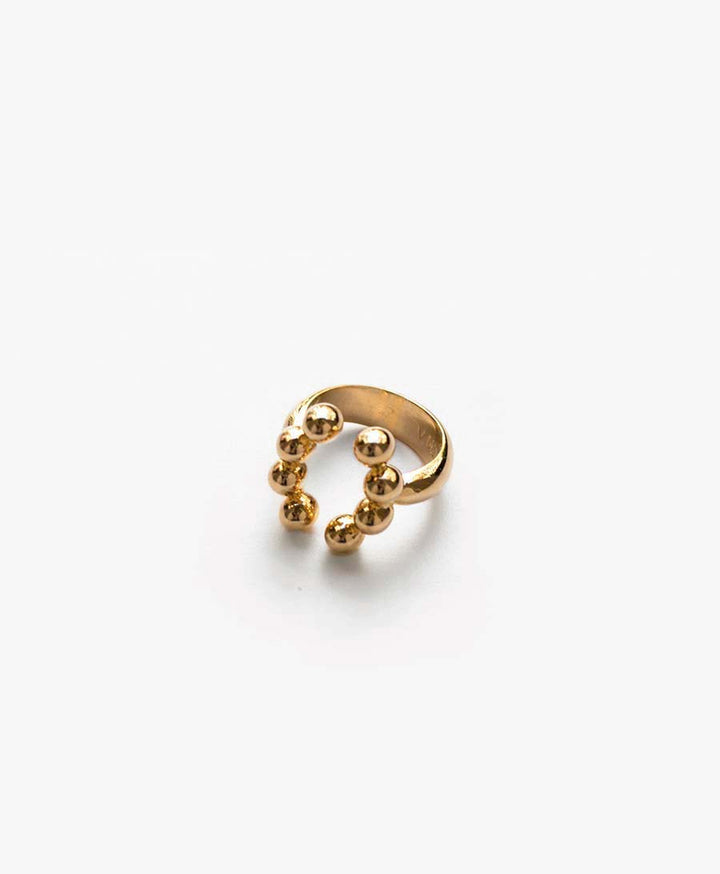 Reborn Dali' Open Ring vergoldet