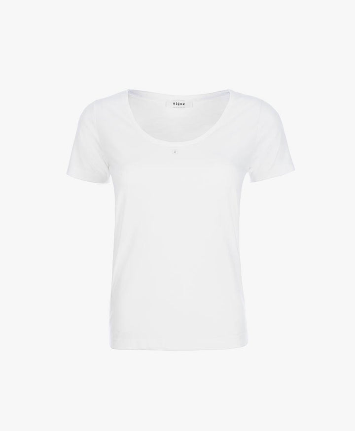 Suyu T-Shirt aus Baumwolle  - weiss