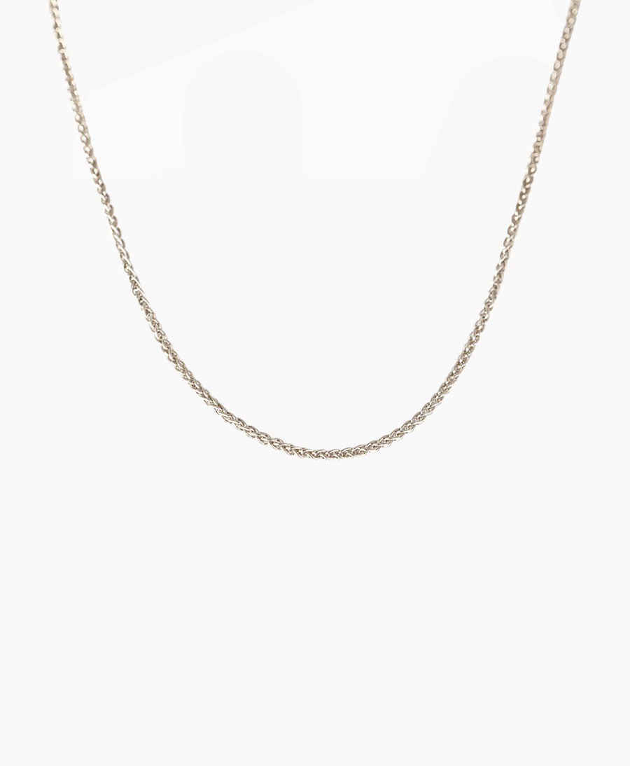 Halskette Zopf 42 cm - Sterling Silber